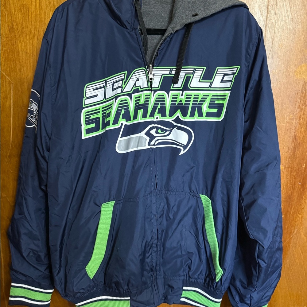 Seattle Seahawks Reversible Bomber Jacket